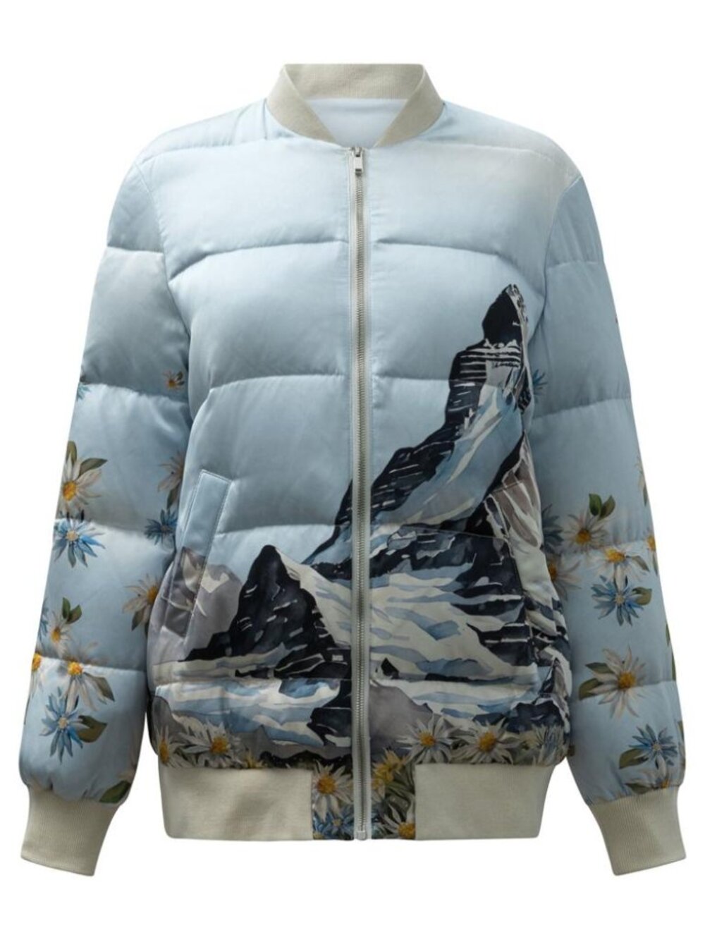 Sleep No More Zermatt Silk Bomber Jacket Tag Size XS Women